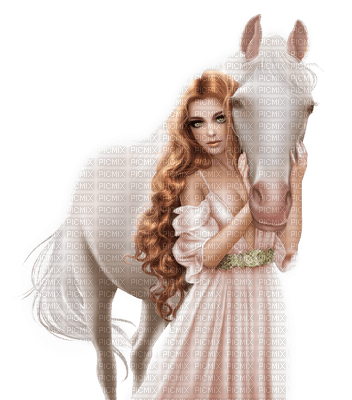 woman-horse-kvinna-häst - Free PNG