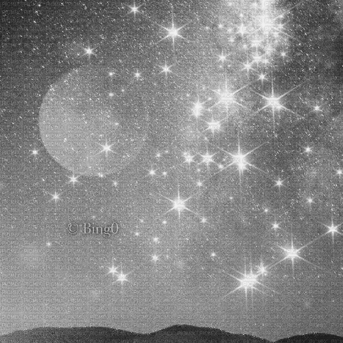 Y.A.M._Background stars sky black-white - Free animated GIF