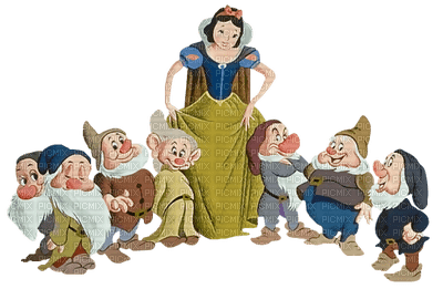 Kaz_Creations Disney Snow white 7 Dwarfs - darmowe png