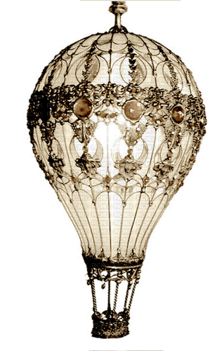 Steampunk Hot air balloon - PNG gratuit
