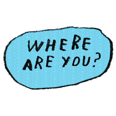 Where Are You Text - Gratis animeret GIF
