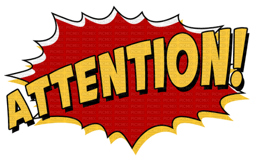 attention - png grátis