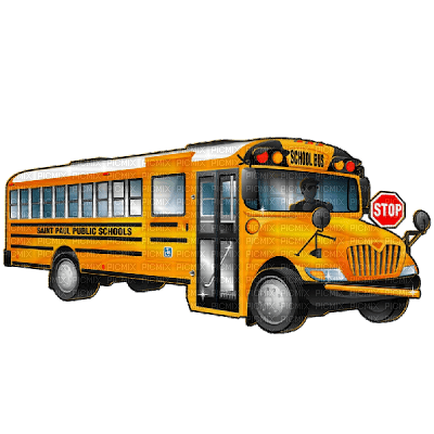 Kaz_Creations Cartoon School Animals Bus - 免费PNG