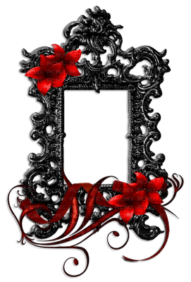 Black&white&red Frame - png gratuito