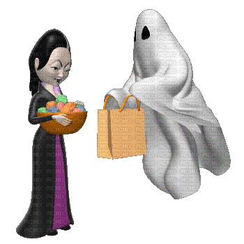 Halloween Trick or Treat - 免费动画 GIF