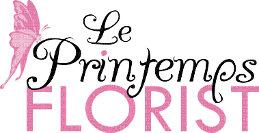 Le Printemps Florist.texte.Victoriabea - ilmainen png