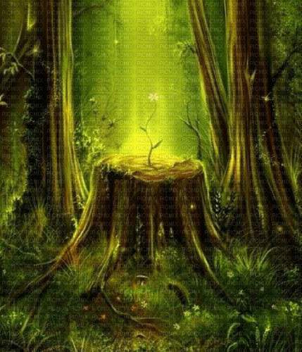 Rena Hintergrund Background grün green Fantasy - бесплатно png