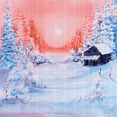 background animated hintergrund winter - GIF animé gratuit