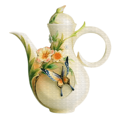 Kaz_Creations Deco Flowers Teapot Colours - nemokama png