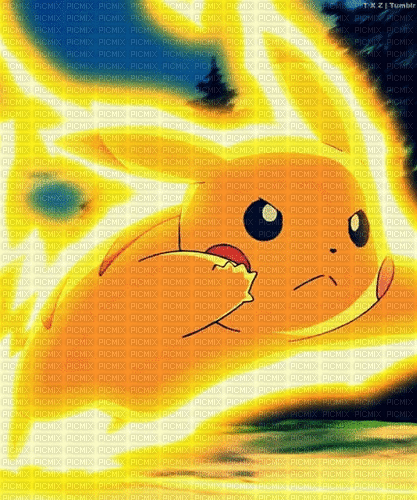 Pokémon Pikachu - Nemokamas animacinis gif