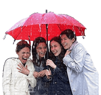 Friends.Rain.amitié.pluie.Umbrella.Parapluie.Victoriabea - zadarmo png