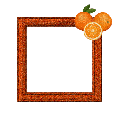 Small Orange Frame - PNG gratuit