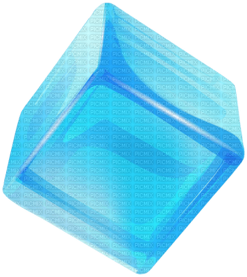 Blue Ice Cube - Free PNG