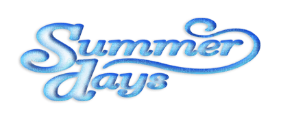 soave text summer days blue - Free PNG