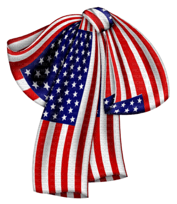 Kaz_Creations America 4th July Independance Day American Bow - Free PNG