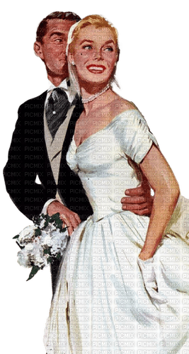 vintage couple wedding dolceluna - gratis png