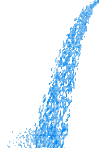 waterfontaine gif blue - Darmowy animowany GIF