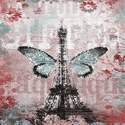 kikkapink vintage background paris - Besplatni animirani GIF