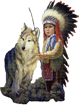 American indian child bp - GIF animé gratuit
