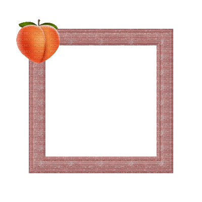 Small Peach Frame - Бесплатный анимированный гифка