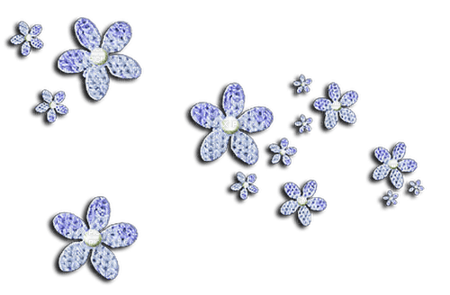 Flowers Blue - nemokama png