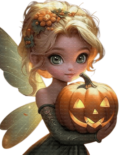 halloween, fairy, fee, herbst, autumn, fantasy - 免费PNG