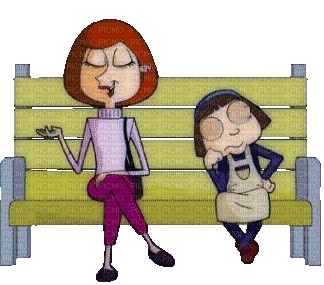 woman child bench fun - Ingyenes animált GIF