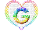 Kaz_Creations Alphabets Colours Heart Love Letter G - Безплатен анимиран GIF