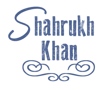 soave text shahrukh khan blue - Free PNG