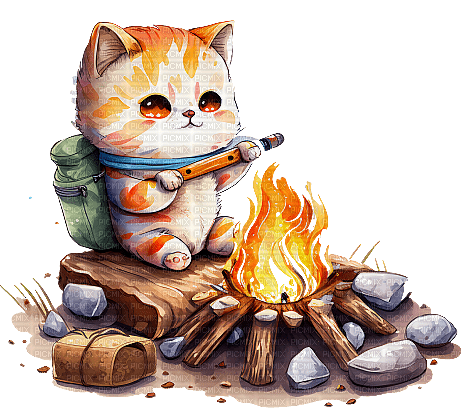 Camping - Cat - png gratis