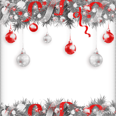 soave frame christmas branch ball green black - δωρεάν png