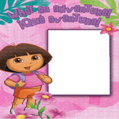 Kaz_Creations Cartoons Dora The Explorer Frame - darmowe png