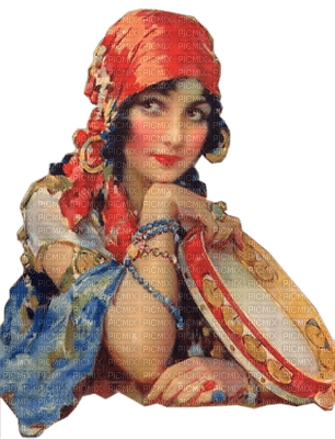 MMarcia vintage  cigana femme fundo - фрее пнг