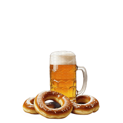 Brezel und Bier - png gratuito