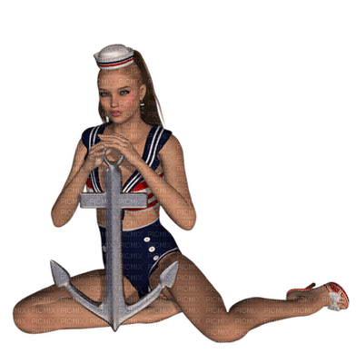 femme marin - darmowe png