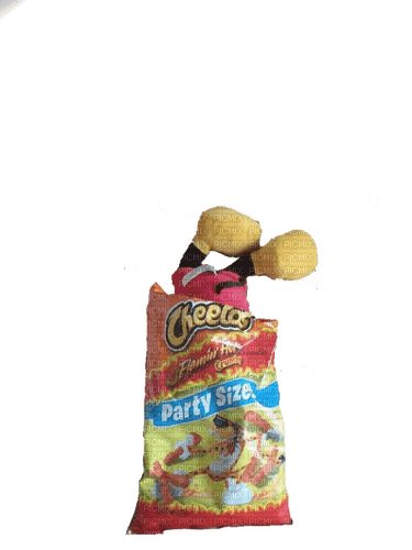 Mickey mouse in a Cheeto bag - nemokama png