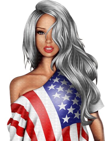 Independence Day USA Woman - Bogusia - png gratuito