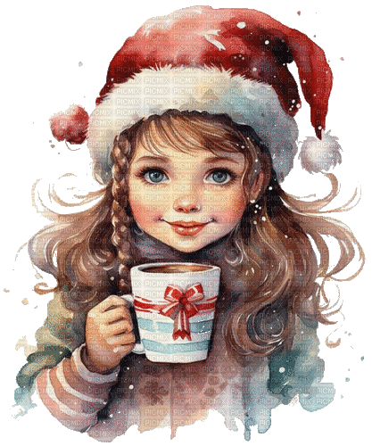 Christmas child, chocolate - Free animated GIF