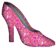 Pink Glitter Heel - GIF animé gratuit
