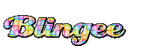 Rainbow Blingee logo - 無料のアニメーション GIF