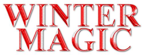 Winter Magic.Text.Red - ilmainen png