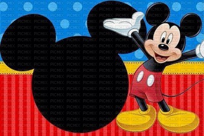 image encre color à pois  Mickey Disney edited by me - png gratuito