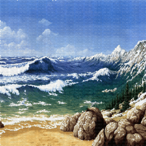 background animated hintergrund sea milla1959 - Ilmainen animoitu GIF