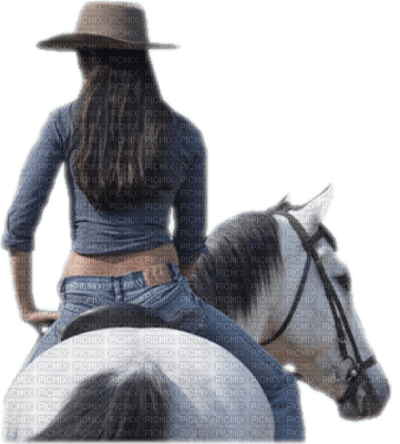 femme cowgirl - PNG gratuit