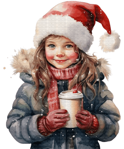 loly33 enfant hiver chocolat - PNG gratuit