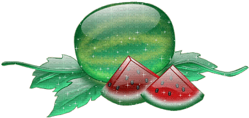 Glittery watermelon watermelons gif - Бесплатный анимированный гифка