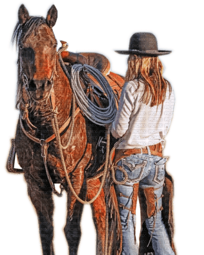 Rena Cowgirl Pferd - безплатен png