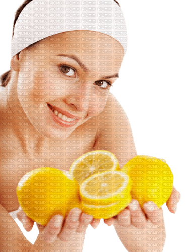 Kaz_Creations Woman-Femme-Fruit-Lemons - ücretsiz png