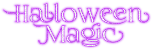 Halloween Magic.Text.Purple - KittyKatLuv65 - ilmainen png