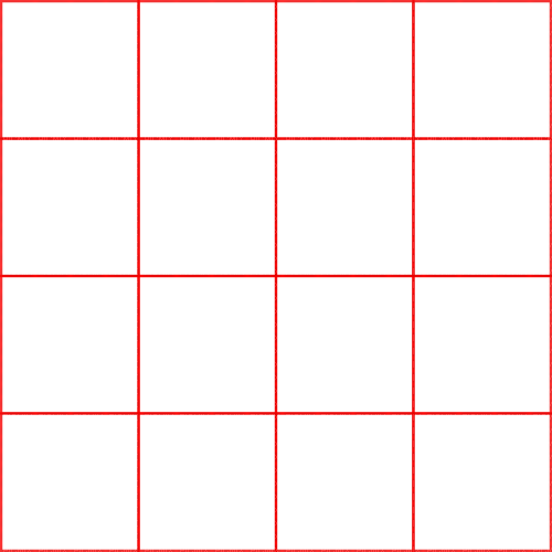 grid 4x4 raster - Free PNG